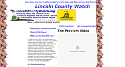 Desktop Screenshot of lincolncountywatch.org